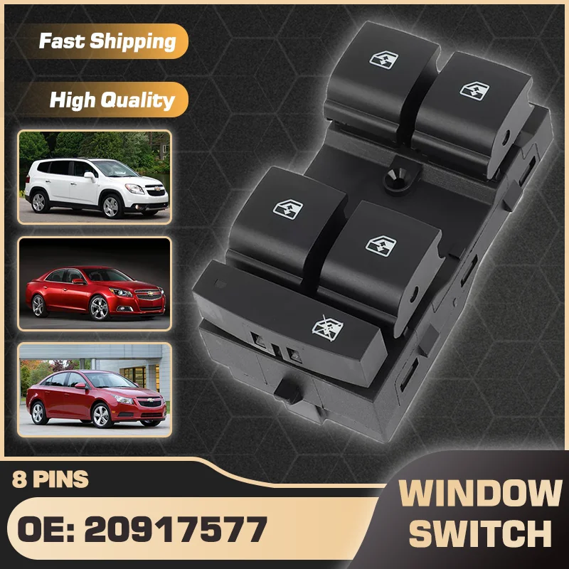 

20917577 For Chevrolet Cruze Malibu Holden Malibu Holden Cruze 2011-2015 Chevrolet Orlando 2012 Car Window Lifter Control Switch