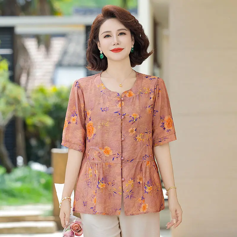 

New Short-sleeved Shirt Fashionable Chinese Top