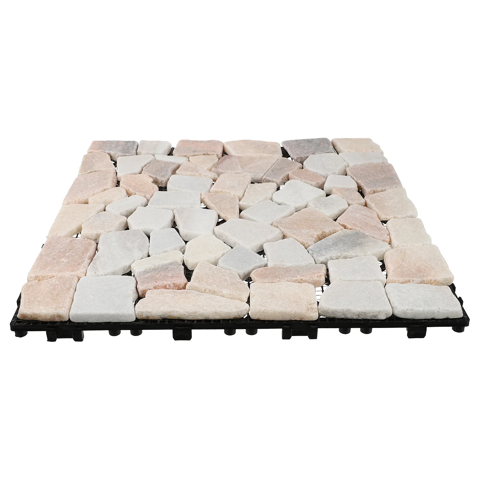 بلاط أرضيات رخامي طبيعي مضاد للتآكل ، سطح متشابك ، أرضيات حجرية ، ديكور منزلي ذاتي الصنع ، حديقة