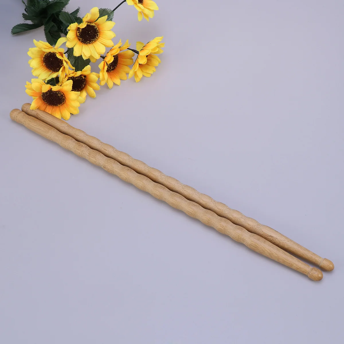 

2pcs Bamboo Drumstick Drum Sticks Premium Creative Percussion Musical Parts