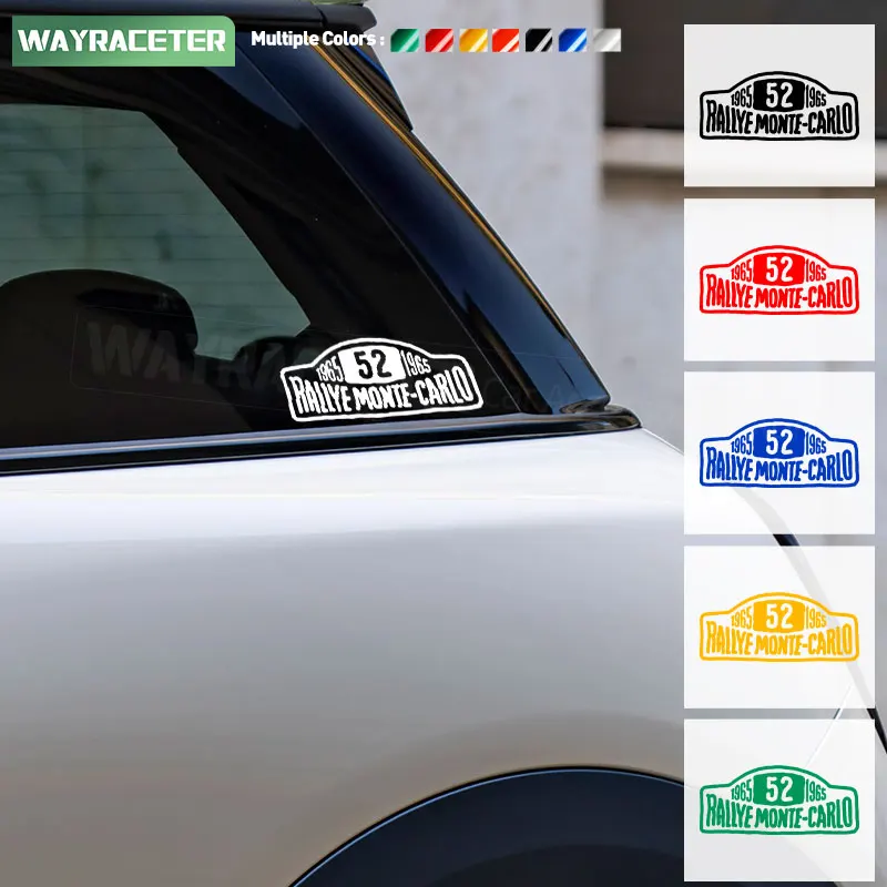Autocollant pour pare-brise, garde-boue, coffre et pare-chocs, édition Victory Rallye Monte-Carlo 1965, pour MINI Cooper J01 F56 F66 R56 F55 F65 F67 U25 J05