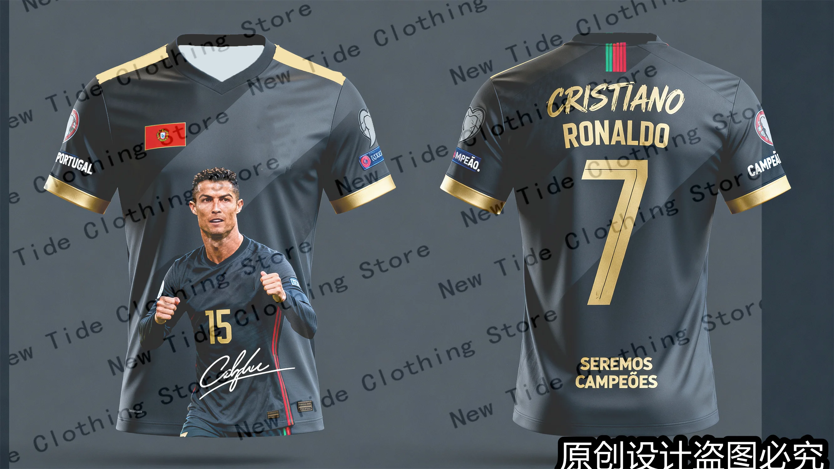 CR7 تصميم حصري 2026 جيرسي تي شيرت تذكارية لمحبي الرجال - إصدار خاص لمحبي كرة القدم المتاحة 1 #6