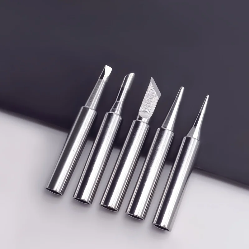5pcs Soldering Tip Suit, 900 Series Soldering Tip, Non-charged Reusable Soldering Tip, Industrial Grade Maintenance Welding