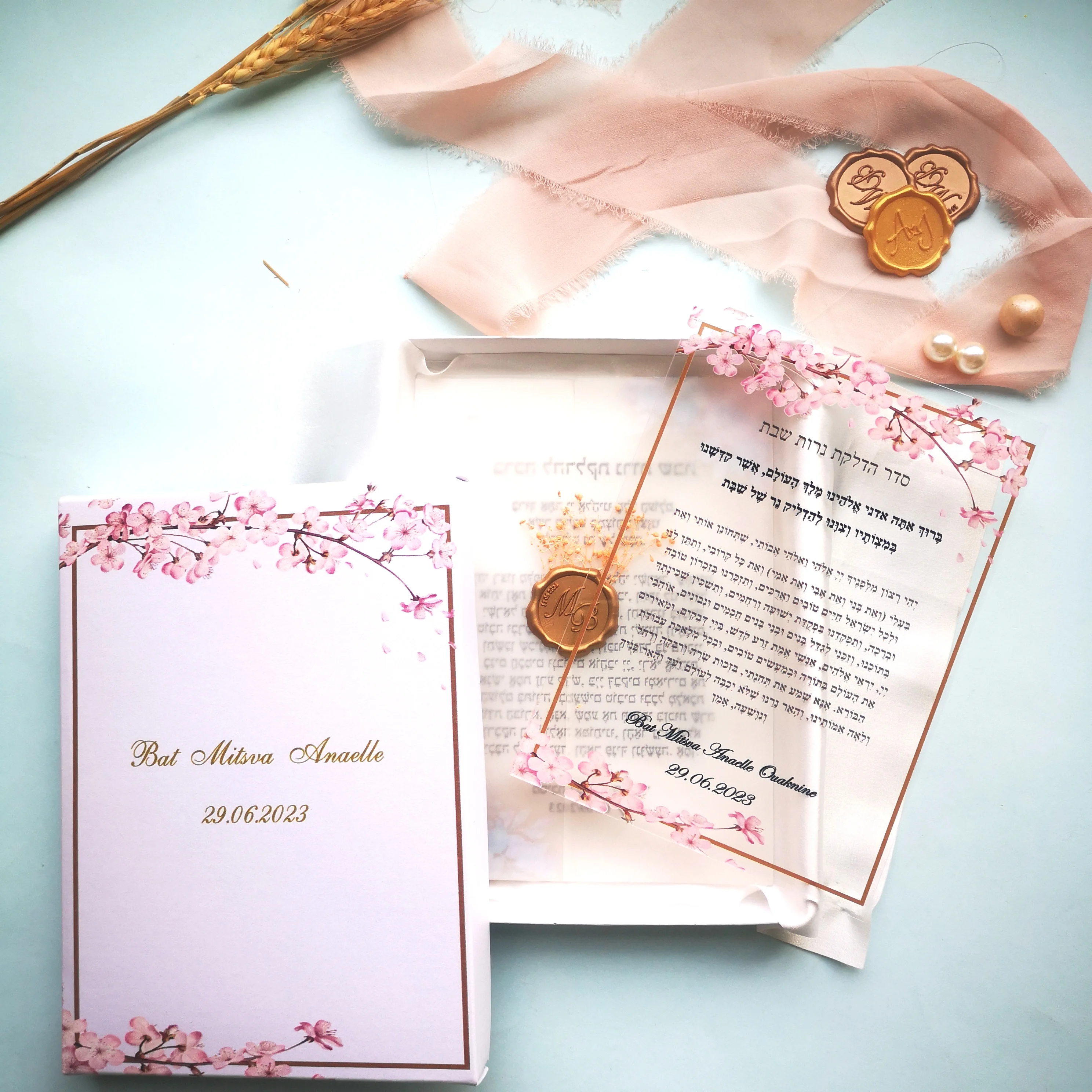 

Fancy Flower Wedding Card Sets, Acrylic Transparent Colorful Ink, European Style Marriage Invitation, Popular, Hot Sell