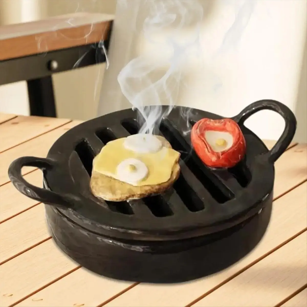 A72P BBQ Incense Tray Incense Holder Incense Burner Home Decorative, for Coil Incense Yoga Meditation Study