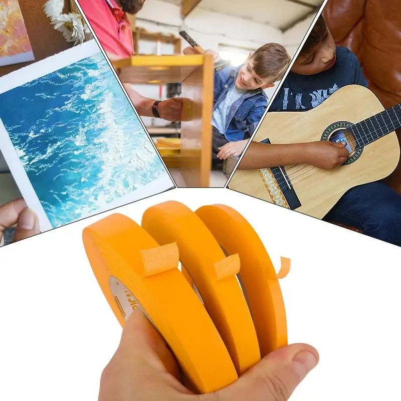 3pcs Acoustic Guitar Bass Fingerboard Masking Protective Paper Frets Polishing Protection Tape Masking Repair Luthier Tools
