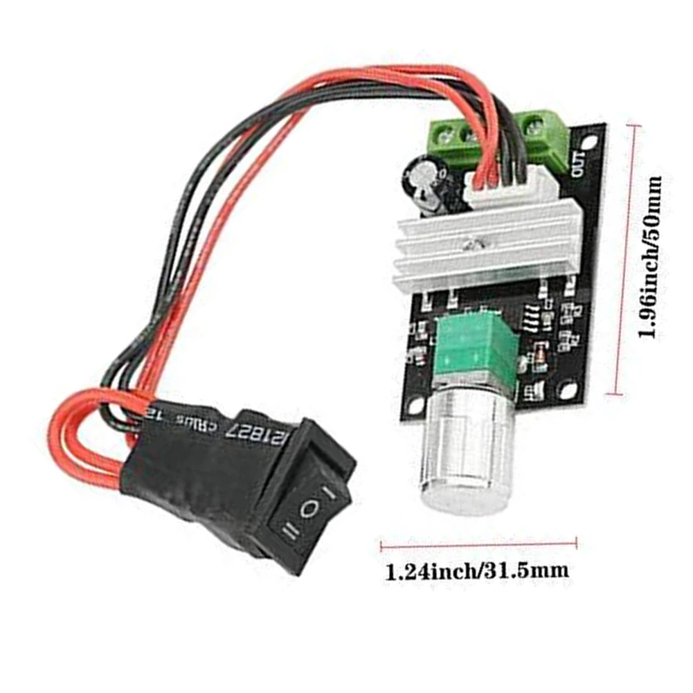 2pcs DC Motor Speed Controller 6V12V24V28V 3A For PWM Motor Speed Controller Adjustable Driver Reverse Power Tools Parts