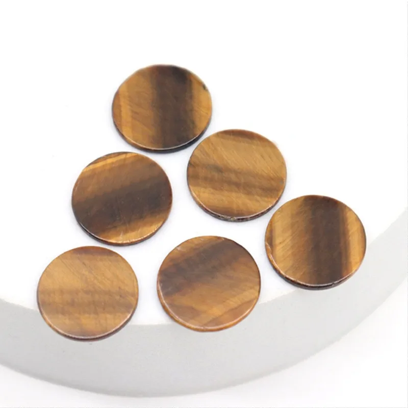 

200 шт./лот 10x10x2-16x16x2 мм натуральный диск тигра плоский лист