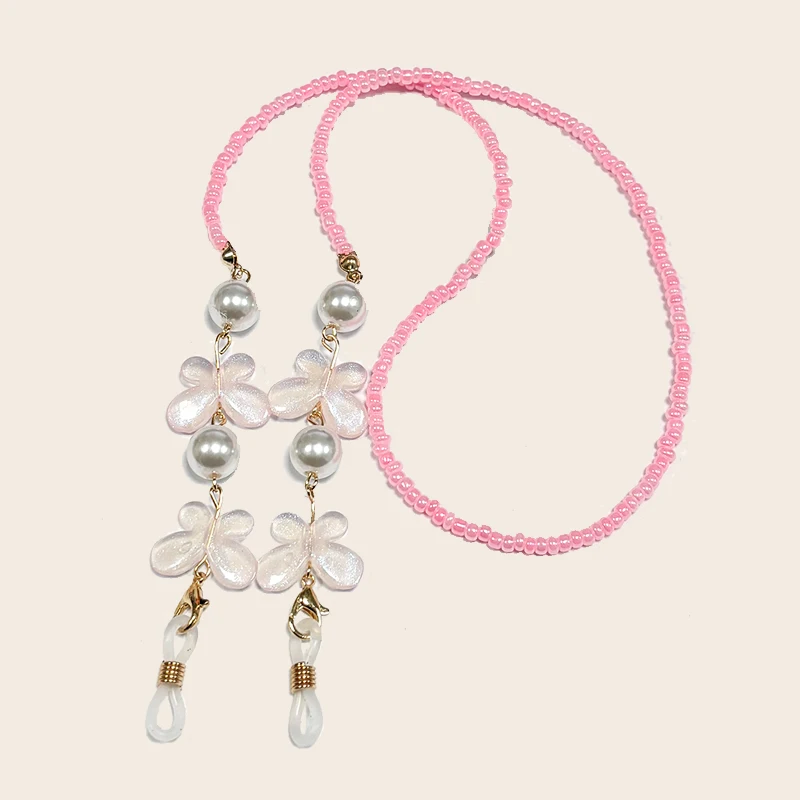 

Short 55cm Glasses Chain Butterfly Mermaid Hime Colorful Multi functional Glasses with Glasses Anti slip Hanging Rope