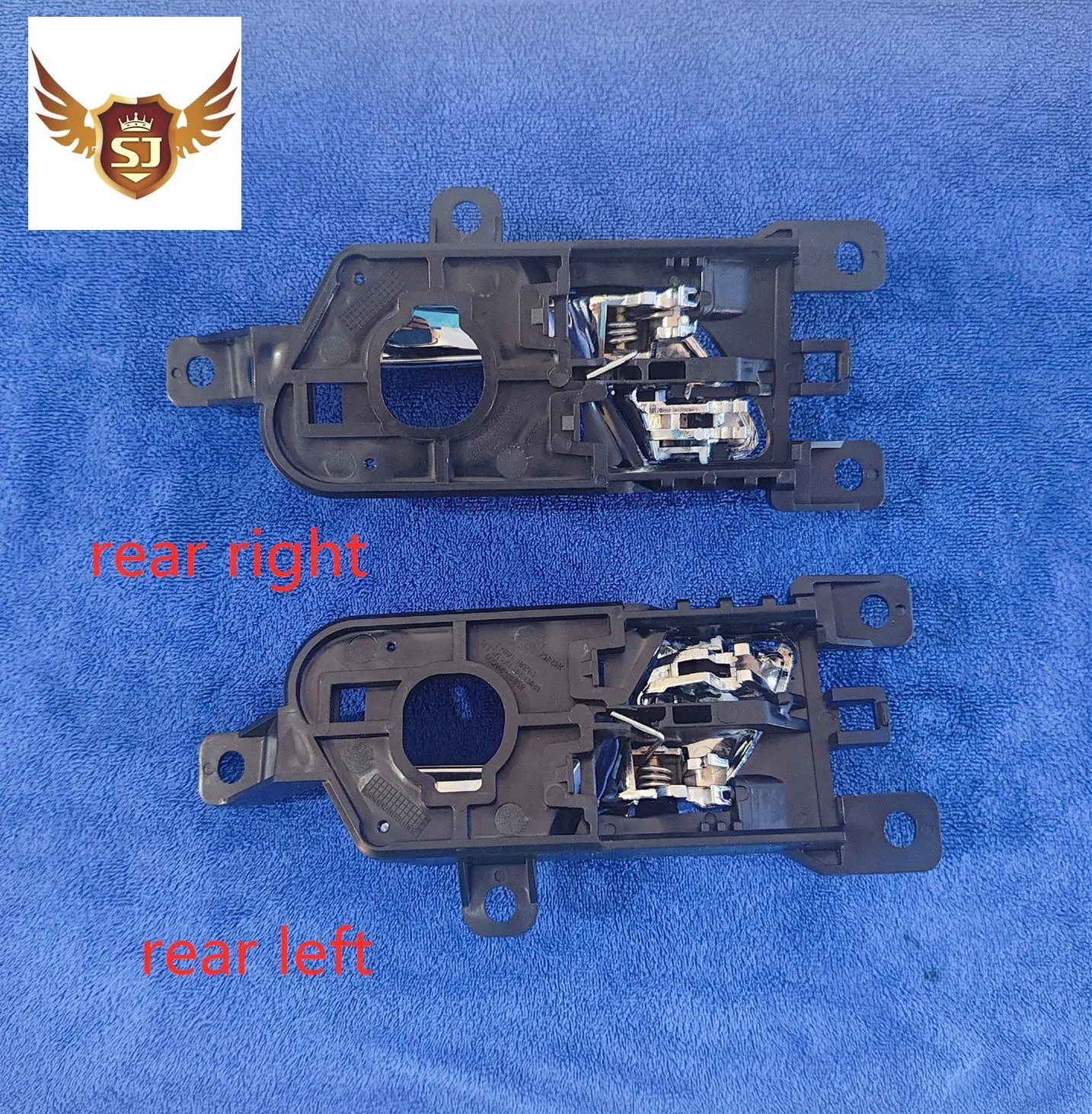 

Interior Door Handle for Hyundai Santa FE 2013-2016, Chrome Rear Left and Right