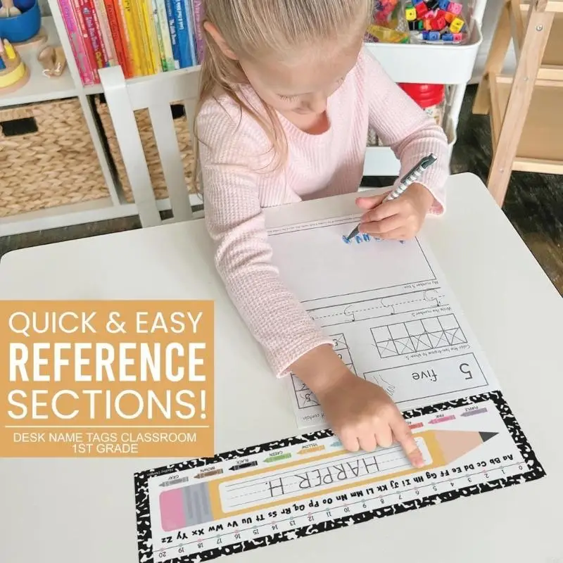 36 قطعة بقرة ليوبارد اسم بطاقة ورقة بطاقات الفصول الدراسية مكتب نشرة الديكور D5QC #4