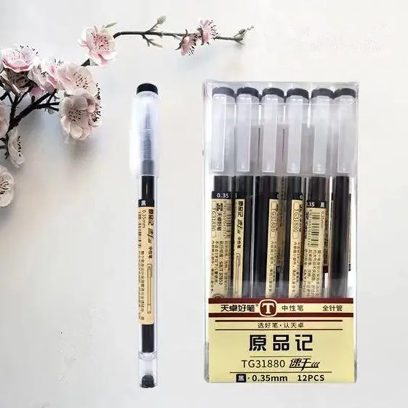 

0.35mm Fine Gel Pen Blue/Black Ink Refills Rod for Handle Marker Pens School Gelpen Office Student Writing Drawing Stationery