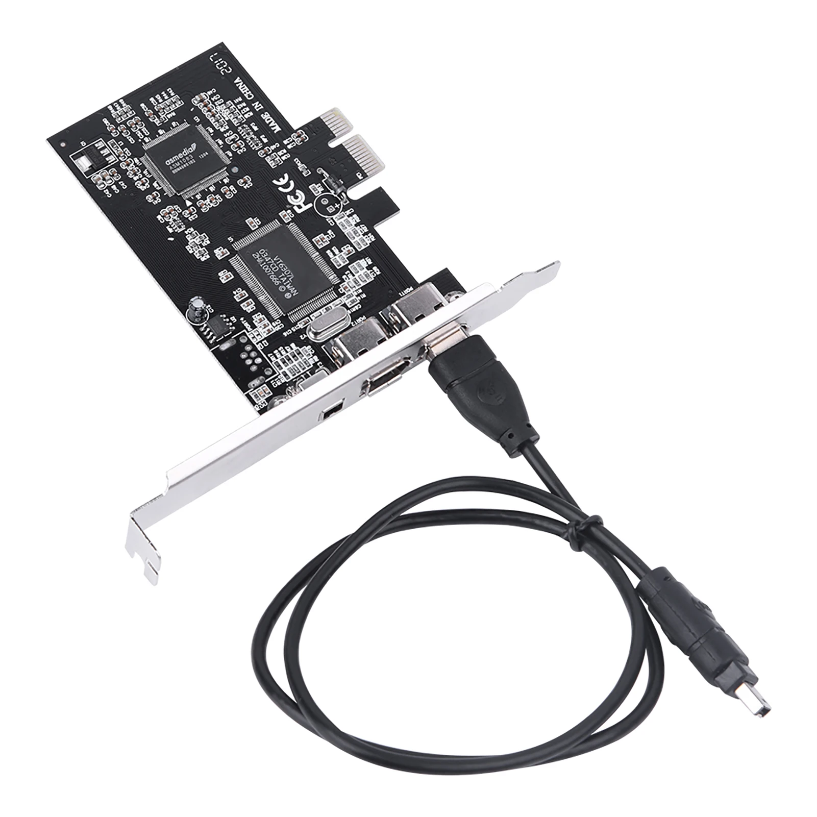 Placa controladora com cabo Firewire, Placa controladora 1394a, PCI-E PCI Express, FireWire, 1394a IEEE 1394