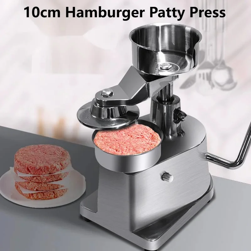 10 см коммерческий пресс для гамбургеров, ручная машина для производства маленькой говядины, круглая машина для формования пирожков, оборудование 10 см коммерческий пресс для гамбургеров, ручная машина для производства маленькой говядины, круглая машина для формования пирожков, оборудование