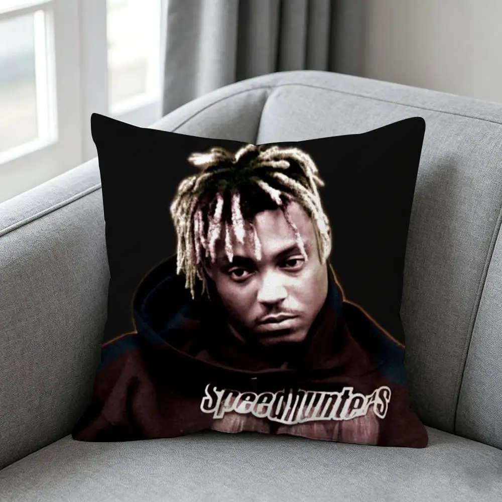 999 Juice-e W-WRLD Pillow cover Soft Microfiber Pillowcase Home Sofa Decor Surprise Decorative printed.