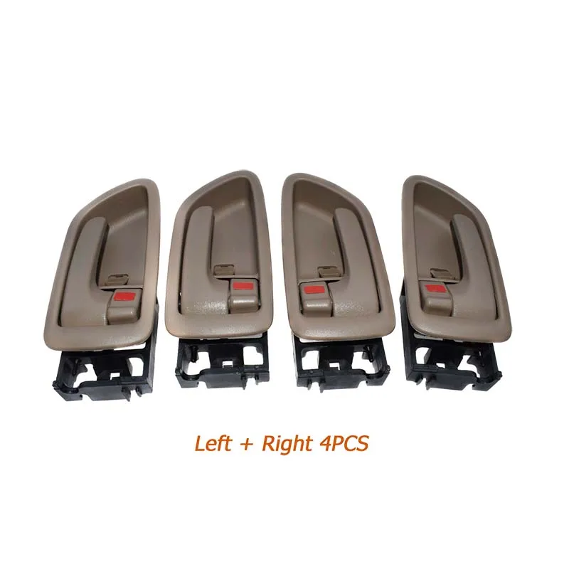 Interior Door Handles Set W/ Bezel (4Pcs) for 2000-2007 Toyota Avalon Sequoia Tundra（Crew Cabs)