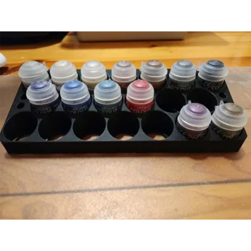1pc Paint Bottle Holder Suitable For Citadel Paints Pigments Capable Of Storing 20 Bottles Of Paint As Well As Pens Or Brushes