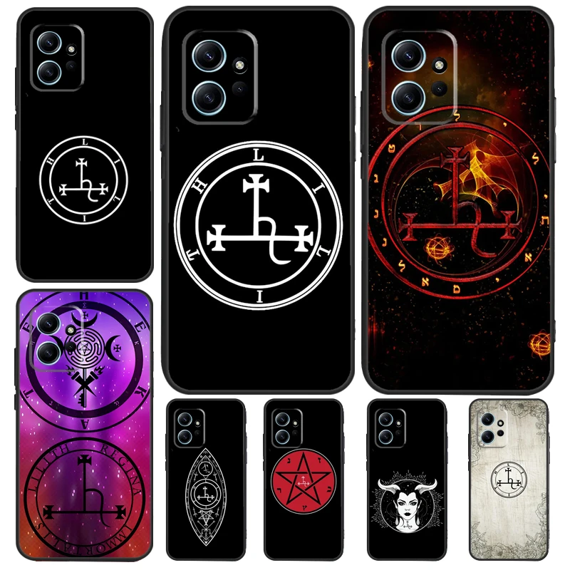 Sigil of Lilith Case For Xiaomi Redmi Note 11 12 10 Pro 8 9 Note 12S 11S 9S 10S Redmi 12C 9C 10C 12 Cover