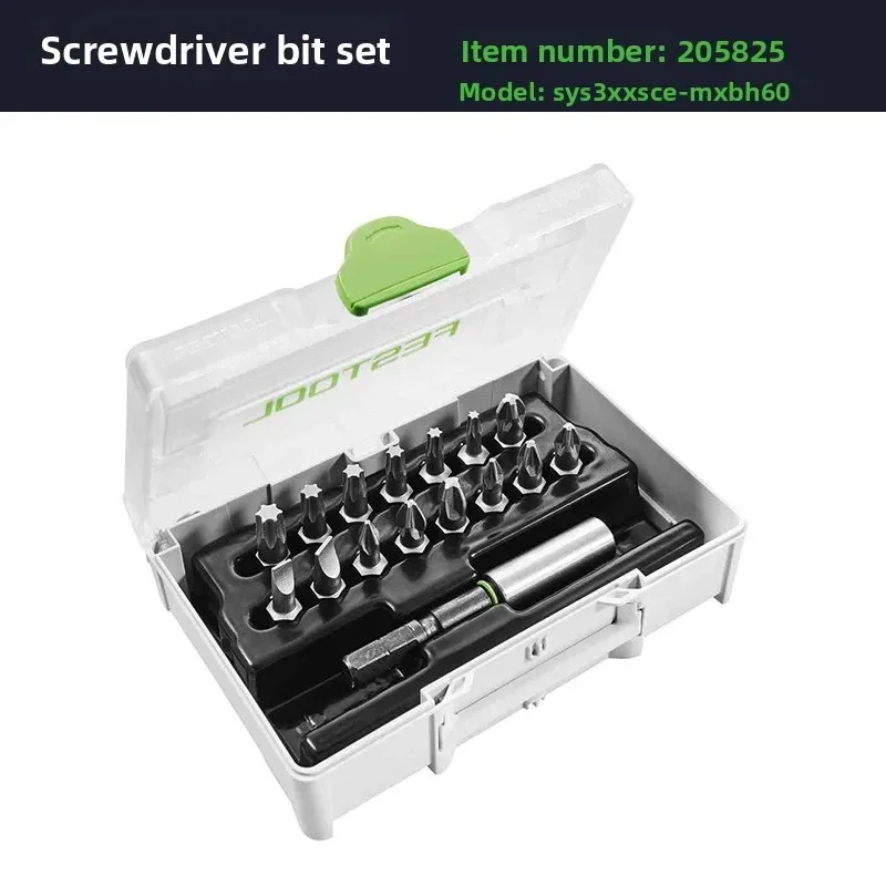 

FESTOOL Power Screwdriver Bit Set, 100PCS Magnetic Screwdriver Bits with Hex Socket, for Drill/Impact Driver