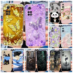 For Xiaomi Poco M4 Pro 4G Case Fashion Butterfly Cover Soft Silicone Clear TPU Phone Case For Xiaomi Poco M4 Pro PocoM4 5G Funda