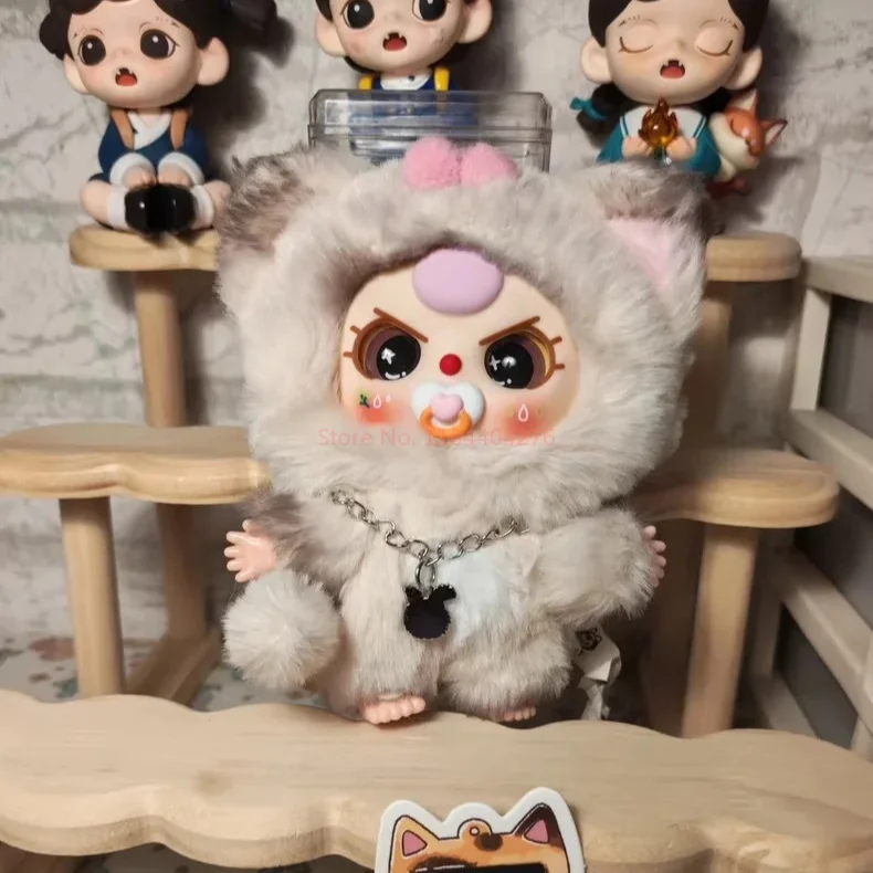 

New Original Baby Three Cats And Dogs Series Vinyl Doll Plush Blind Box Cute Pendant Decoration Figurines Birthday Gift For Girs