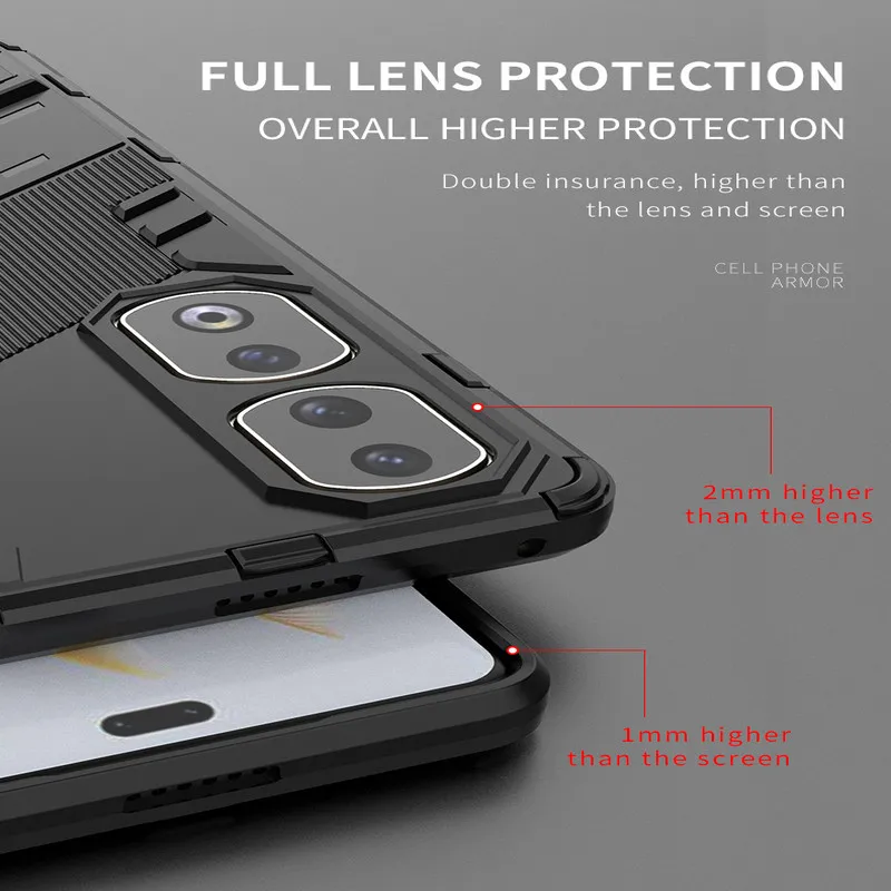 Honor 200 Pro 5G 2024 Shockproof Case For Huawei Honor 200 Lite Armor Punk Back Cover Honor 50 SE 90 Lite 70 100 Pro Plus Funda