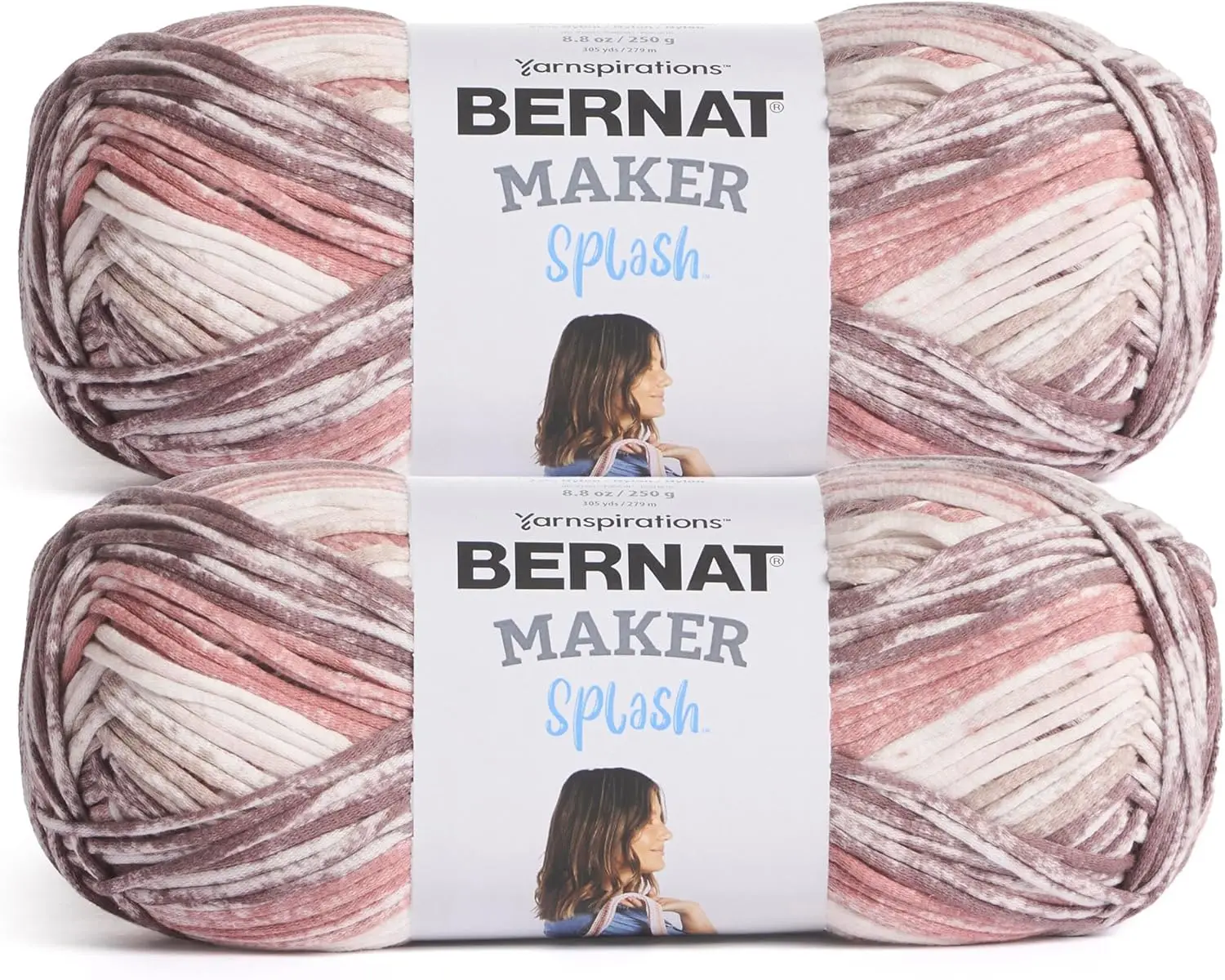 

Bulky Cotton Nylon Yarn 2 Pack for Knitting Crochet Amigurumi with 279m Each