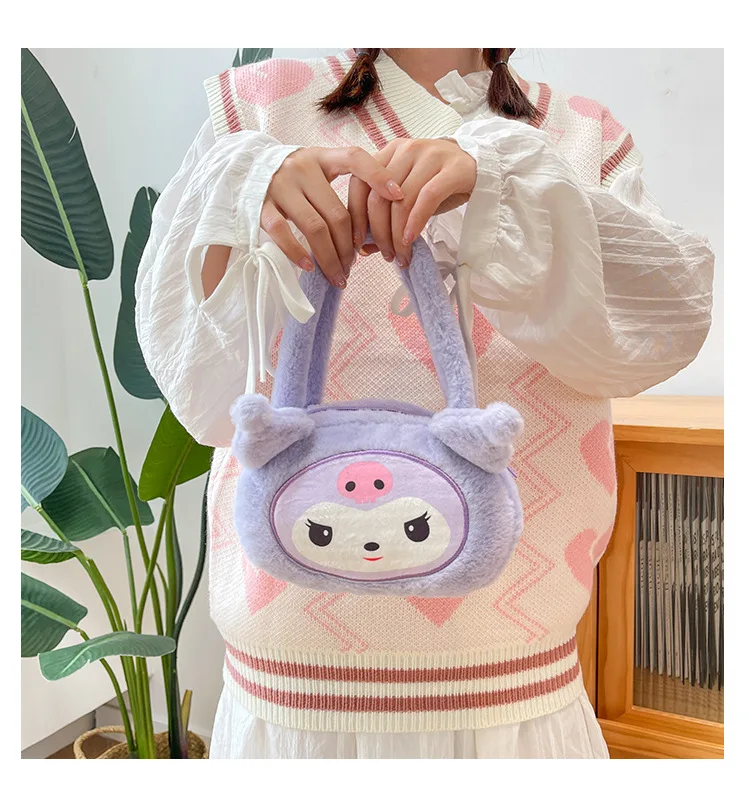 

Sanrio серия POMPOMOURIN MY MELODY рулон корицы KUROMI Purin мультфильм периферийная девушка модная милая сумочка подарки