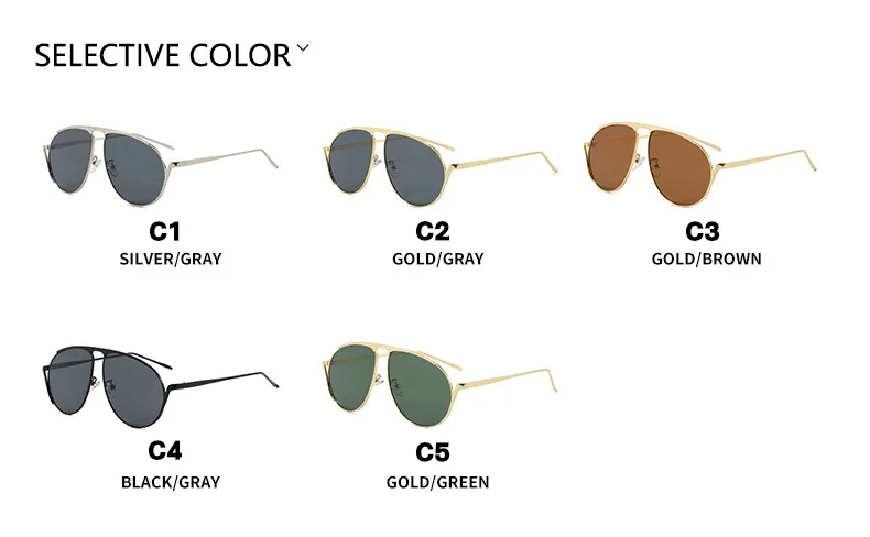 Neue Retro Hohe Qualität Runde Sonnenbrille Für Frauen Männer Mode Weibliche Luxus Übergroßen Sonnenbrille Shades UV400 Brillen – Detail 4