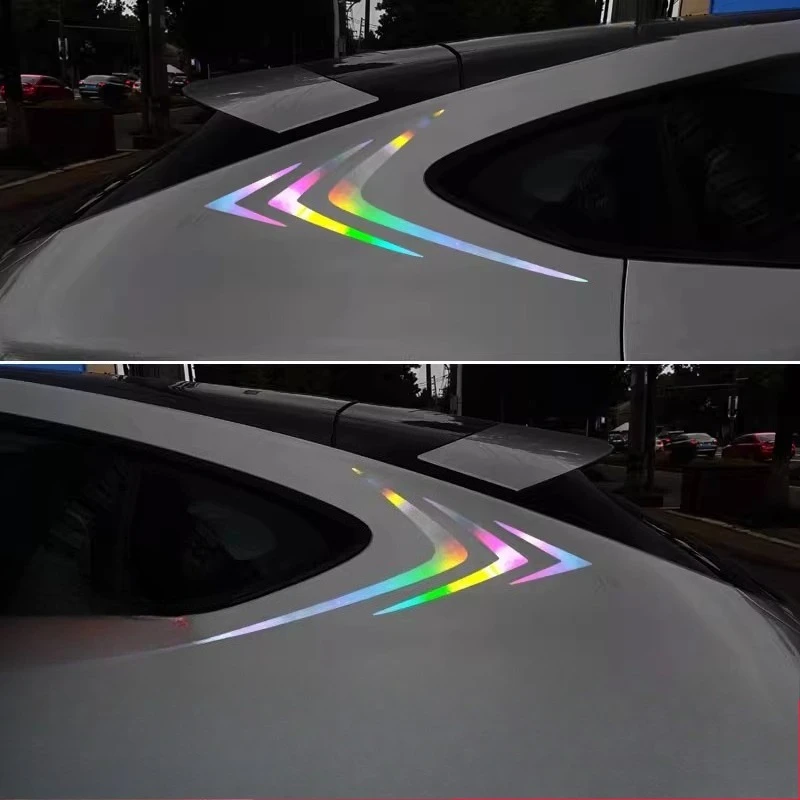 

For Xpeng G6 car sticker reflective personality 2pcs modified wing decoration appearance car supplies latte sticker