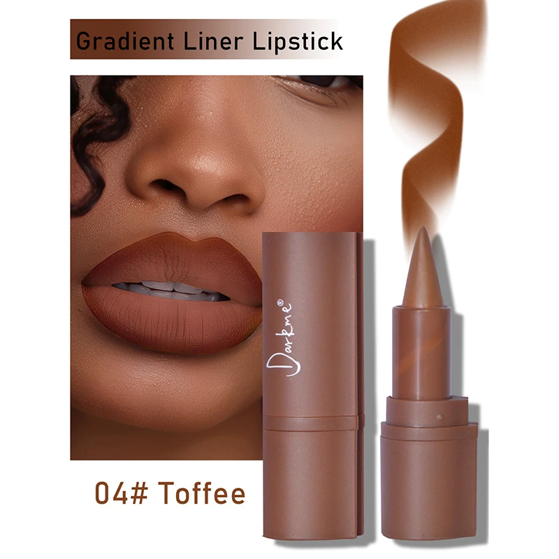 Tapered Gradient Lip Liner Matte Black Brown Velvet Lipstick Waterproof Non Sticky Contouring Tint Lipliner Crayon Lip Makeup