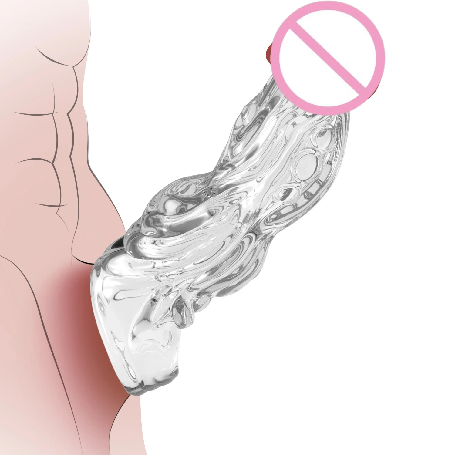 يتعرض رئيس سميكة الموسع القضيب كم خاص على شكل قفل الحيوانات المنوية متعة الذئب الأسنان كم حلقة الرجال زوجين يمزح لعبة