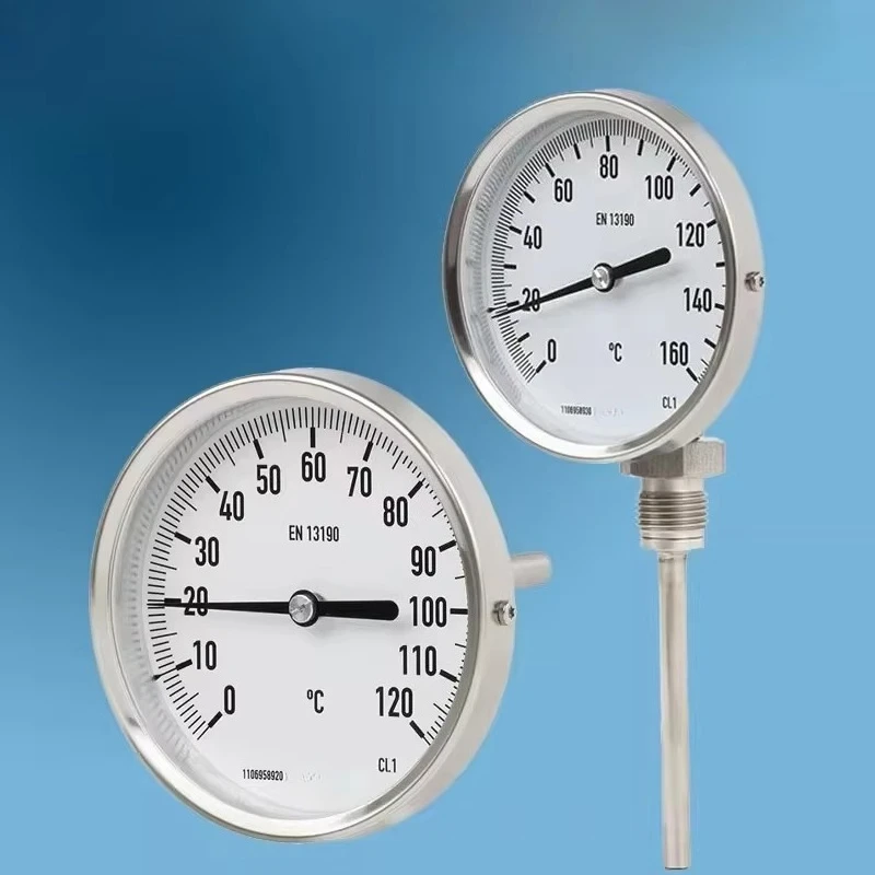 Parts for Bimetal Thermometer 0~ 100 ℃ WI-KA Thermometer EN13190 A52 R52 Radial Axial Thermometer