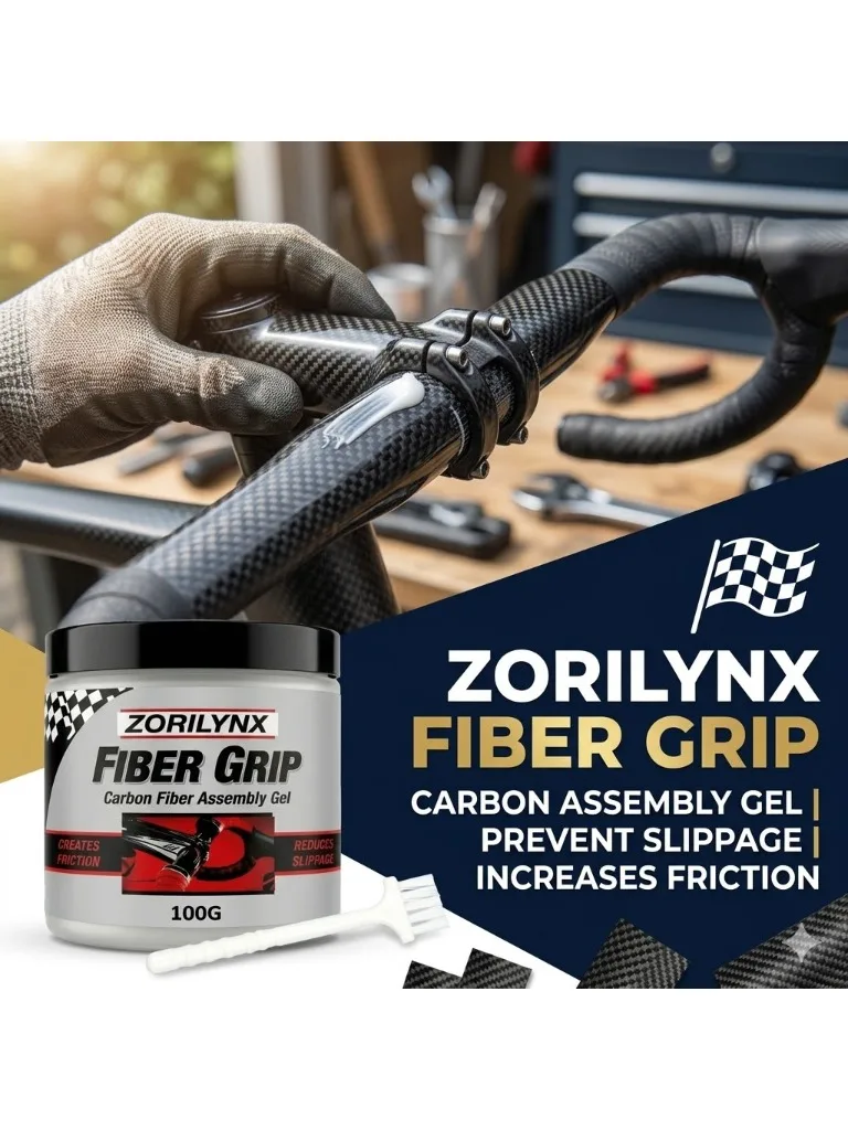 AliExpress NONE 100g Carbon Fiber Grip Paste with Brush, Anti-Slip Assembly Gel for Bike Handlebars Stems Seatposts Secure Mount ZORILYNX