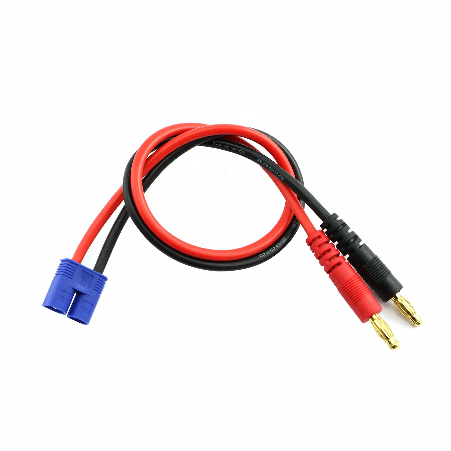10PCS EC3 Maschio A 4mm Spina A Banana Adattatore 14AWG 300 millimetri Caricabatteria Cavo Per RC Drone E Aereo Lipo batteria
