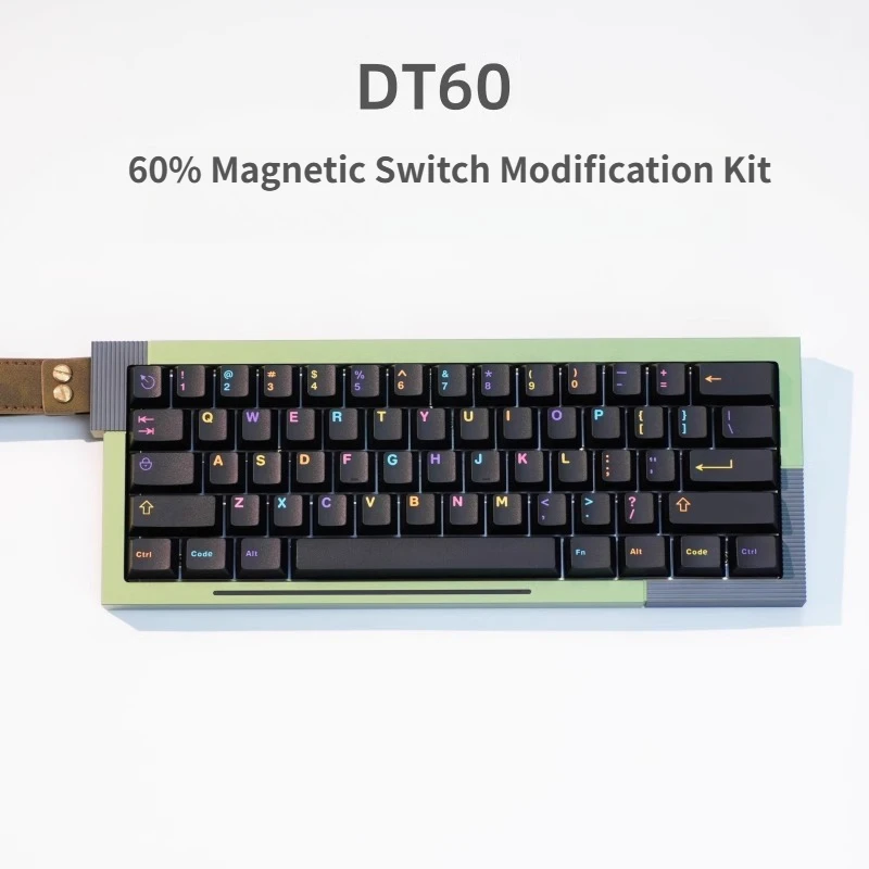 

DT60 Aluminum Keyboard Kit Wired Single Mode Gasket Hot-Swap RGB Support QMK/VIA Custom Personalized Office Gaming Keyboard Gift