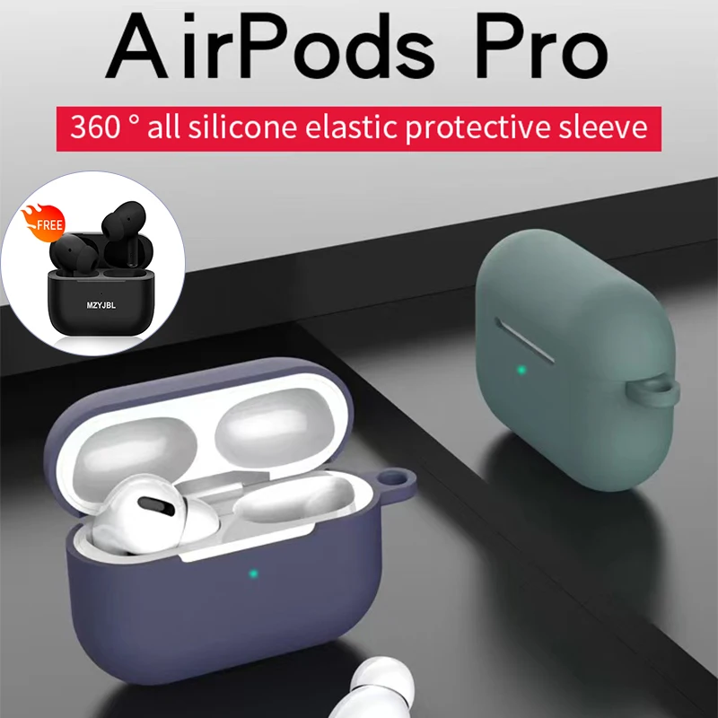 Silicone Soft Earphone Case For AirPods Pro Wireless Bluetooth Headphones Protective Accessories Cover For iPhone Headset