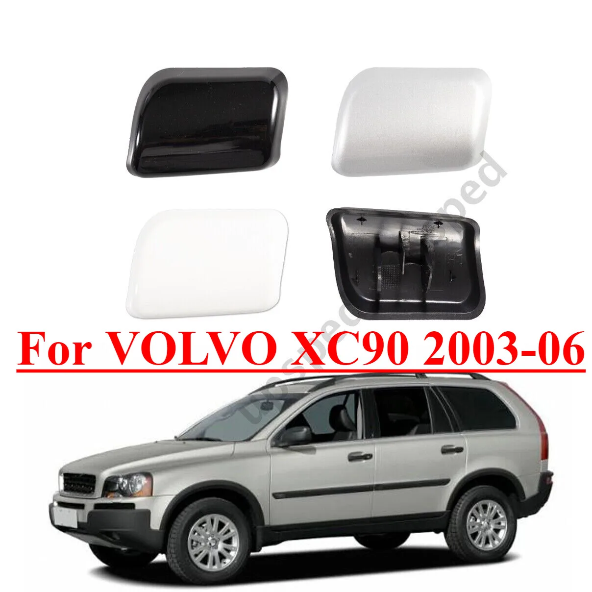 

Front Bumper Headlight Washer Cover Cap For VOLVO XC90 2003-06 30698208 30698209