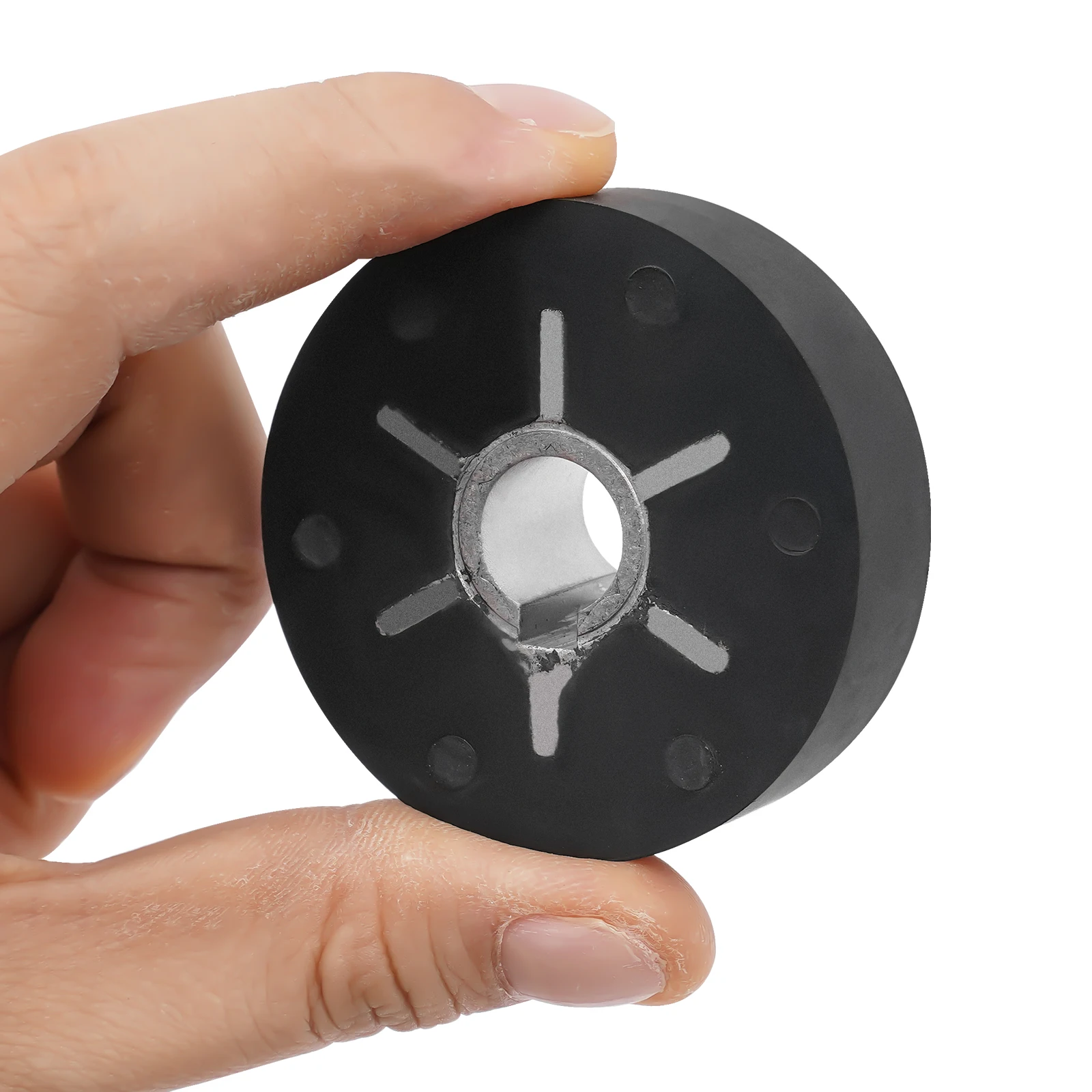 Premium Black Rubber Belt Wheel for FR-900/1000 Sealing Machine - High Temp Resistant Wear-Retardant Easy Install Smooth Sealing