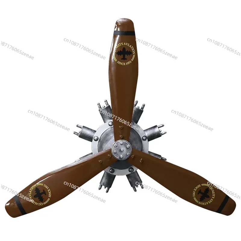 Old-Fashioned Propeller Wall Hanging Decoration Decorative Painting Restaurant Photography Model