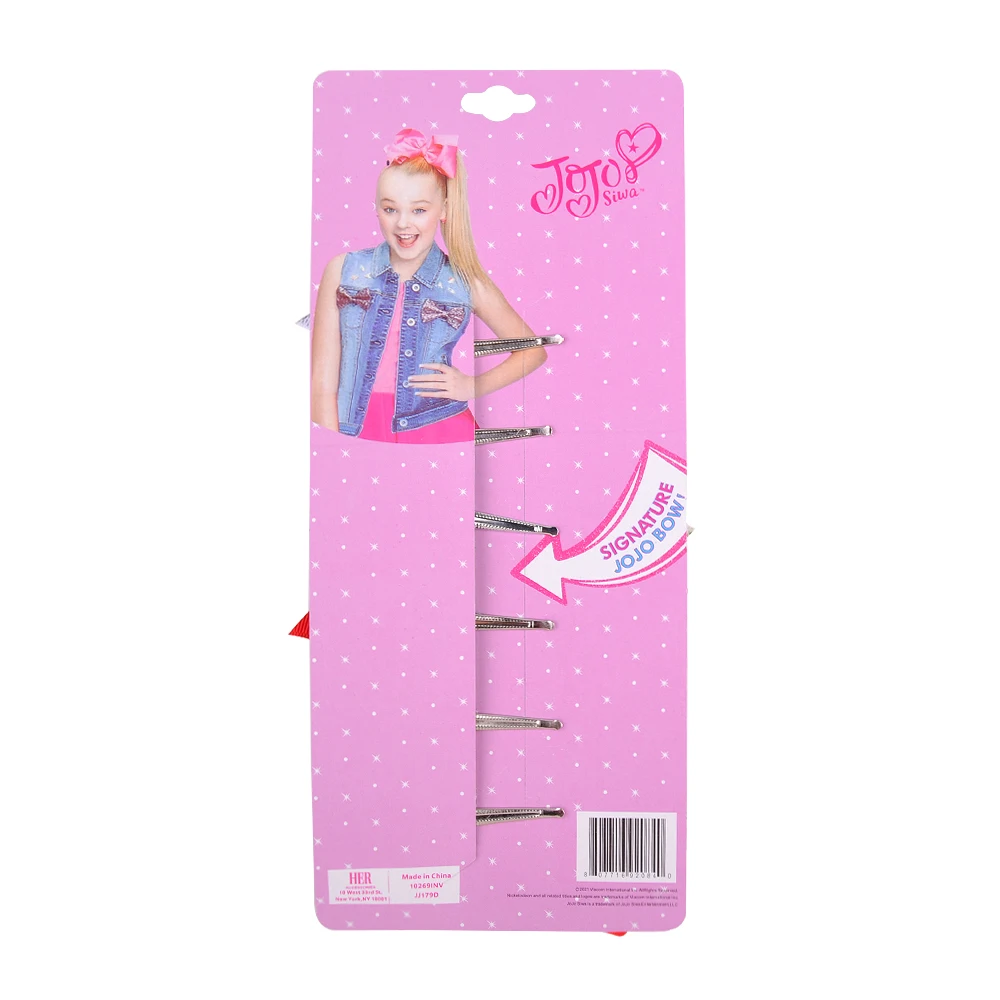 6Pcs/Set Christmas Printing JoJo Bows Hair Clip For Kids Girls Jojo Siwa Printed Ribbon Bows Hairpins Headwear Hair Accessories