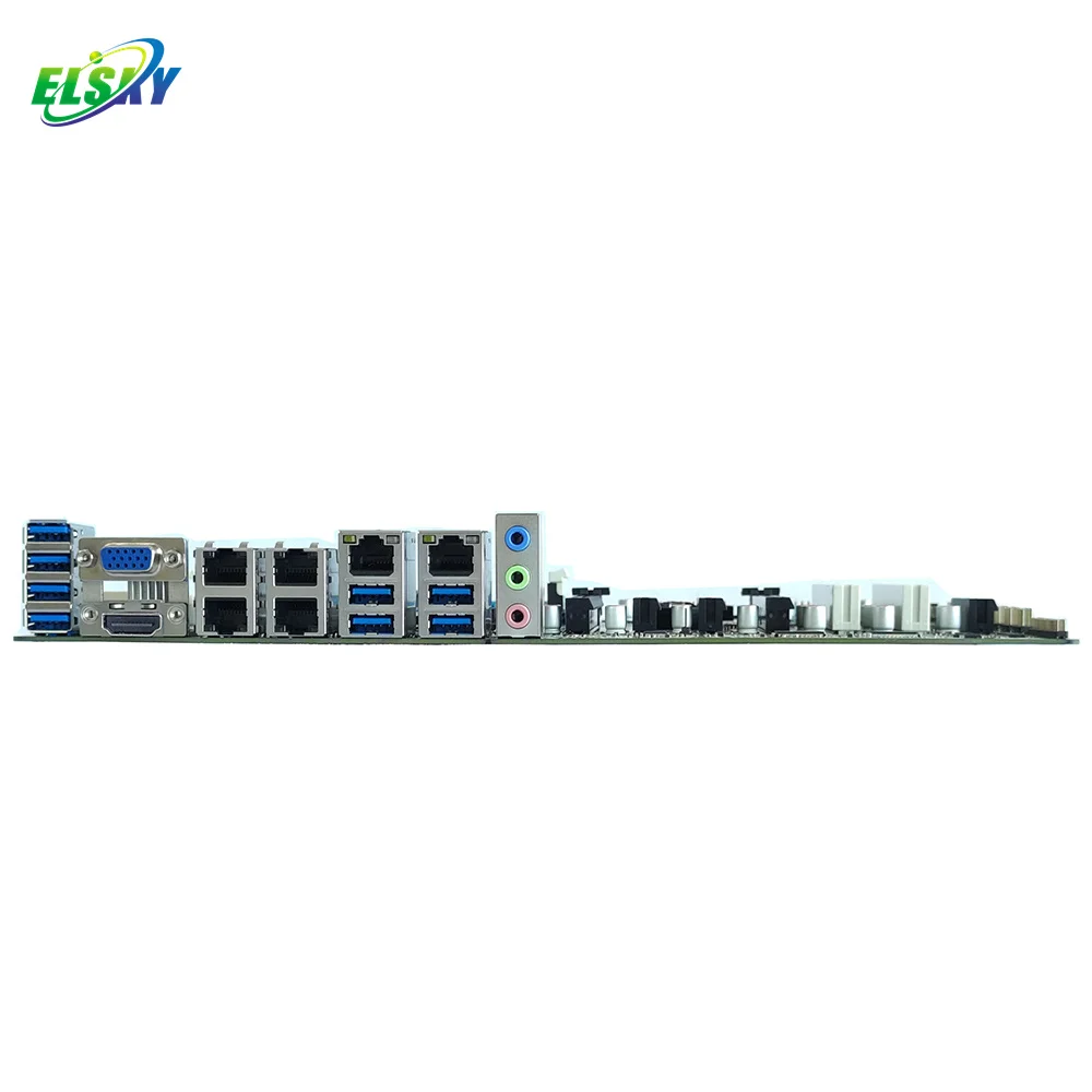 ELSKY Motherboard for Computer GK1200 with CPU 12/13/14th Gen Core I3 I5 I7 I9 LGA1700 16*USB 12*COM 6*LAN PCI-E X16 PCI-E X4 view 5
