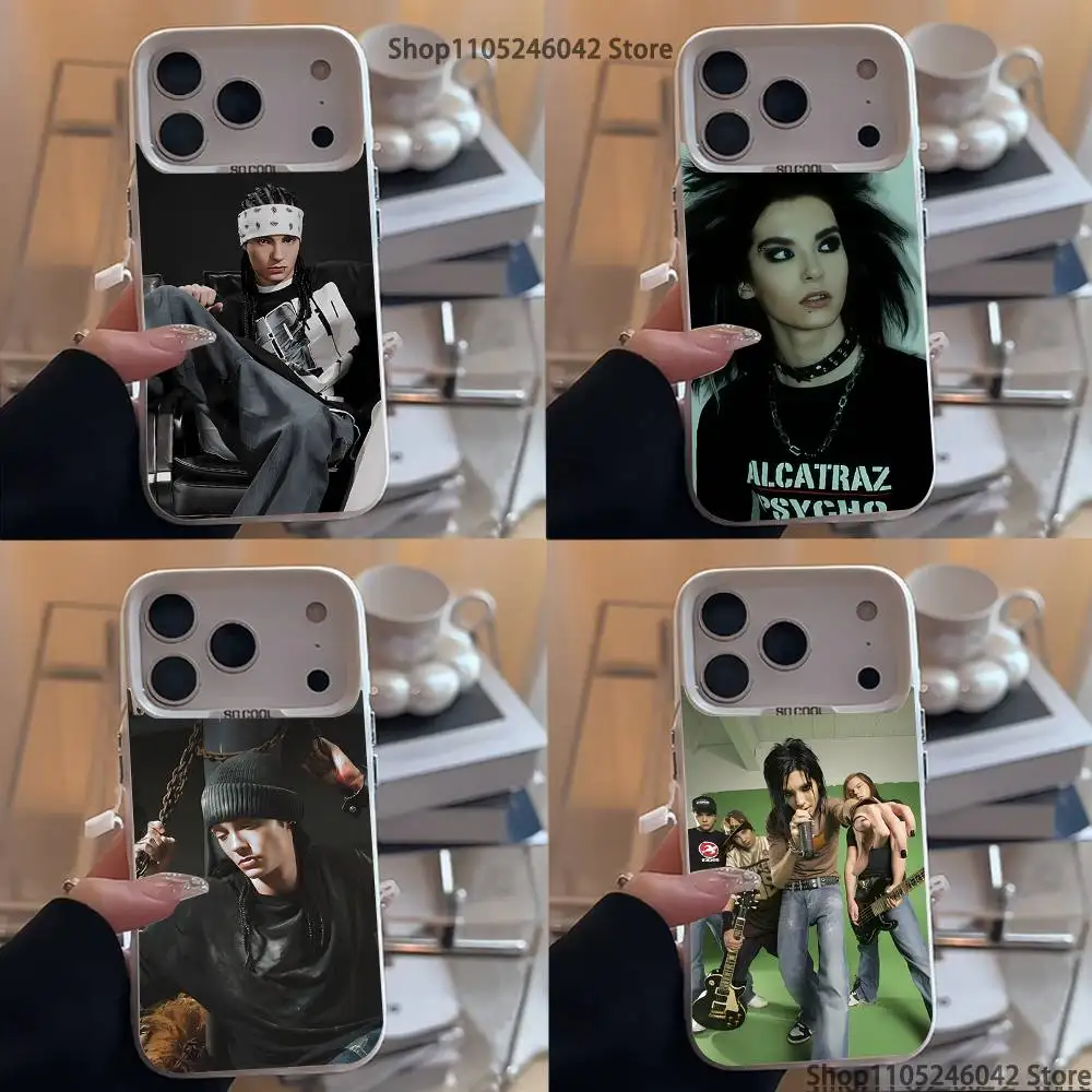 

T-Tokio Hotel Tom Bill K-Kaulitz White Matte Shockproof CoverPhone Case For iPhone 17,16,15,14,13,12,Pro,XS,Max,Plus,Mini,SE4,E