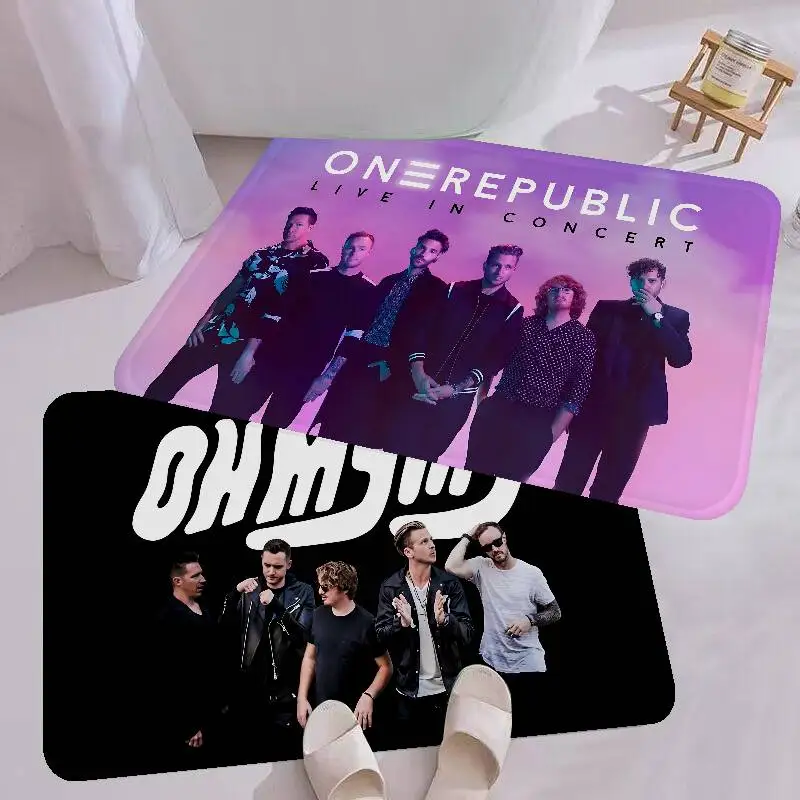Pop Rock Band O-Onerepublic Floor Mat INS Style Soft Bedroom Floor House Laundry Room Mat Anti-skid Household Carpets
