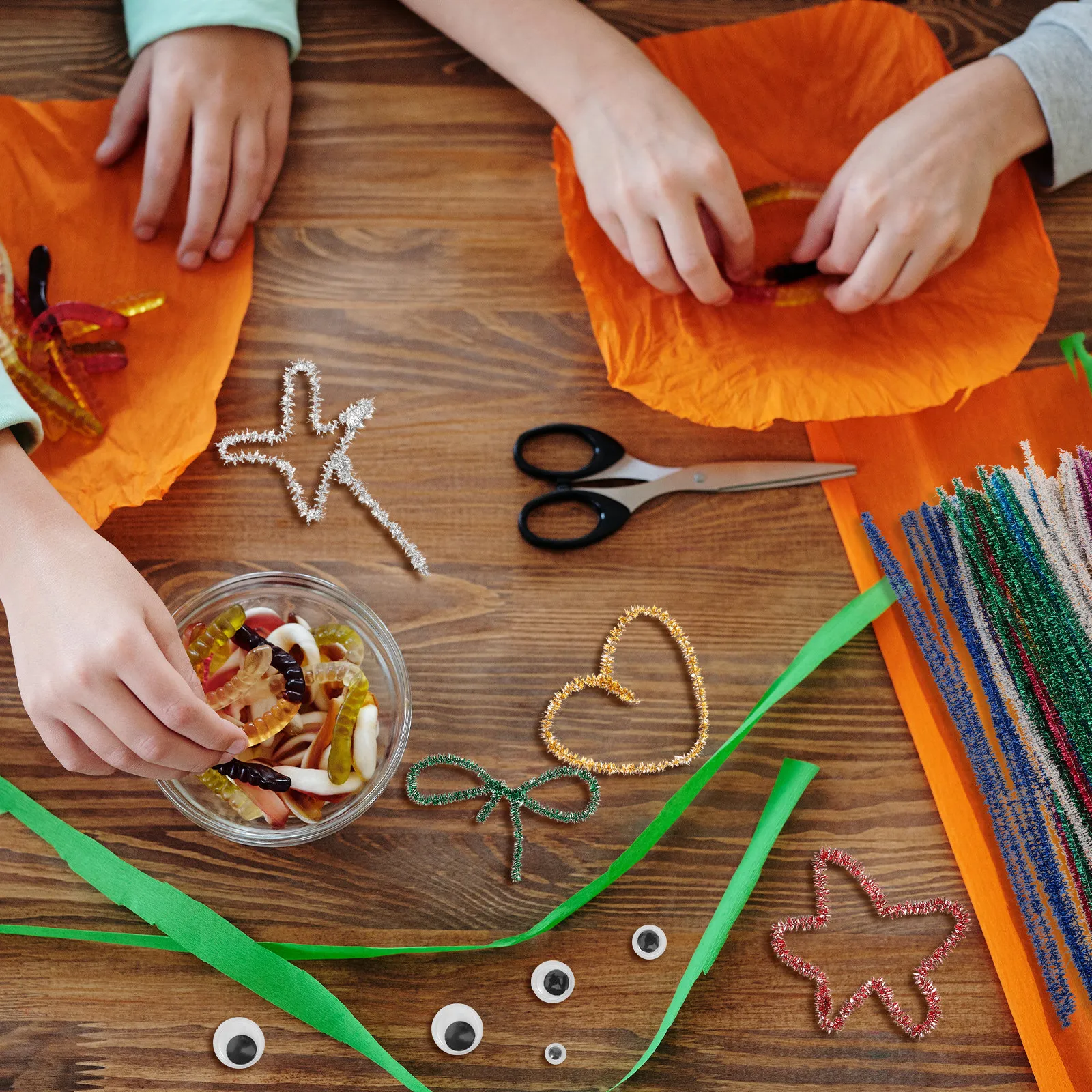 

Набор для творчества: гибкие синельные палочки (1 комплект) для поделок, рукоделия и детских занятий