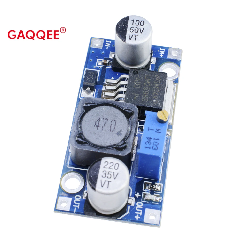 LM2596 65KHz 35V 3A Step Down Module DC to DC Adjustable Buck Converter Voltage Regulator Conversion Power Supply Module LM2596