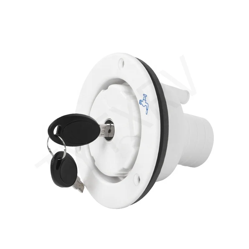 

Marine Camper RV Accessories Exterior Black or White Water Inlet Hatch with Lock