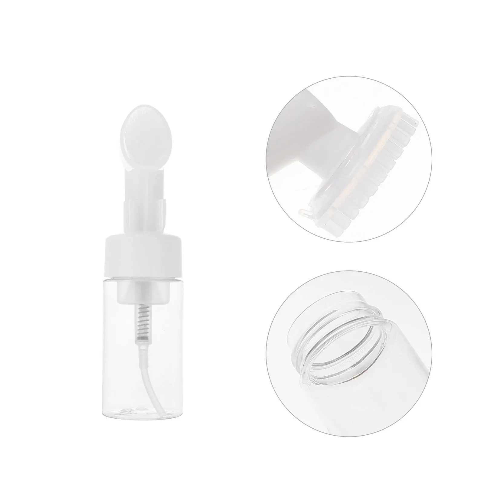 2 قطعة 100 مللي زجاجة رغوة موزع الحيوانات الأليفة مادة السيليكون تصميم مانعة للتسرب لصابون اليد منظف للوجه السفر إعادة الملء #1