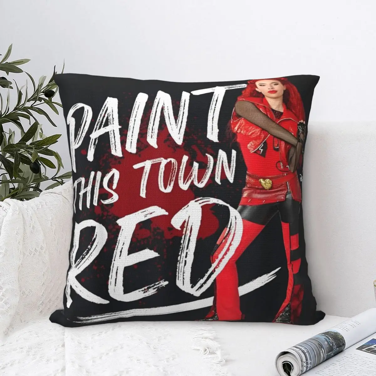 Decorative Pillow Cover Descendants 4 The Rise Of Red Merch Sofa Pillow Case Cover Square Multi Size Dropshipping