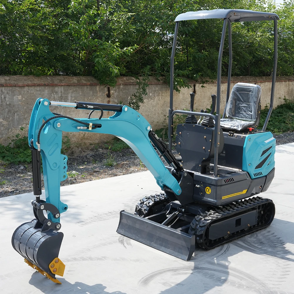 Compact Mini Crawler Excavator Hydraulic Rotatable Arm Small Digging Machine Landscaping Municipal Works Factory Direct
